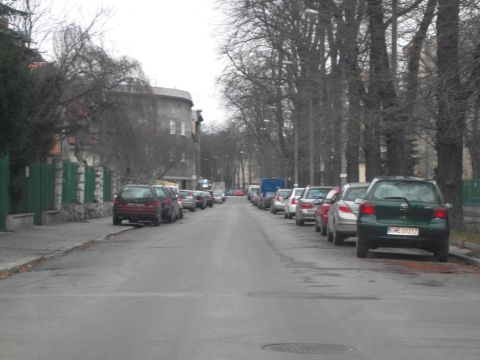 ul. Olszańska, Kraków. Widok w stronę ul. Rakowickiej